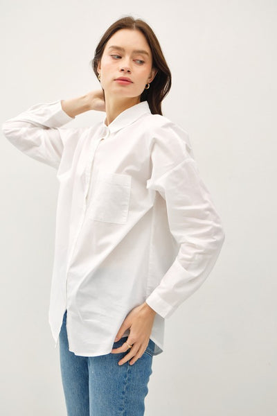 Identity Biz Classic Cotton Long Sleeve Button Down Shirt