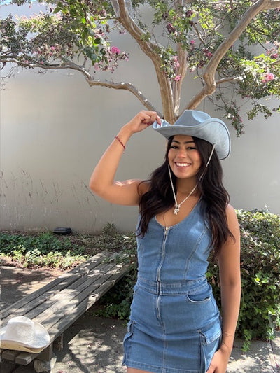 The Perfect Mini Denim Dress