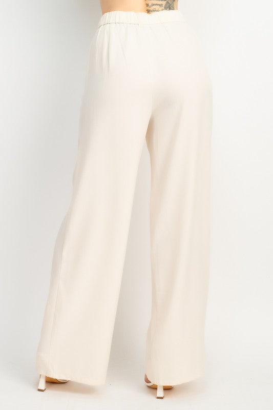 Identity Biz Classic Pants in Cream