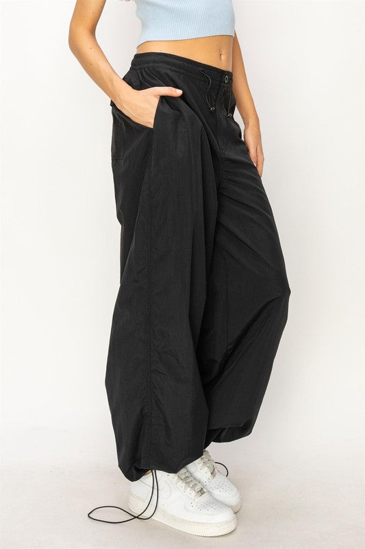 Lightweight Street Style Parachute Pants