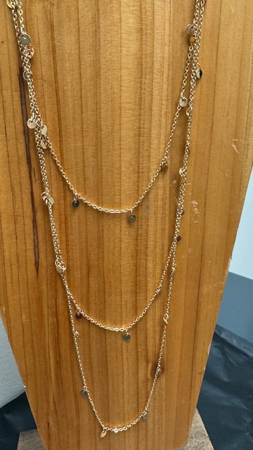 Champagne Tears Layered Necklace- LAST ONE