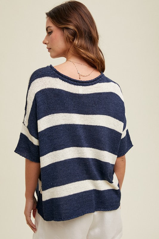 Nautical Stripe Delight Sweater