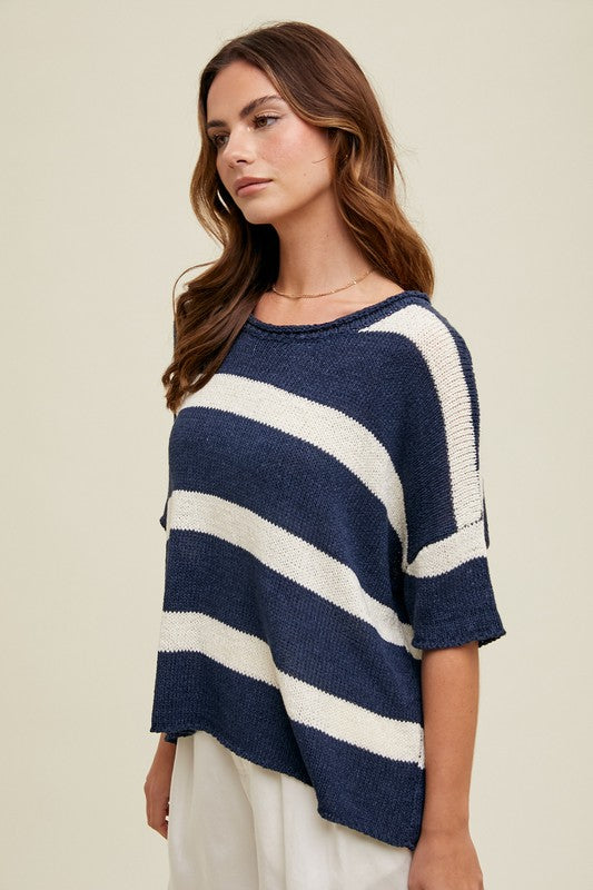 Nautical Stripe Delight Sweater