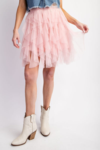 Pretty in Pink Tulle Mini Skirt