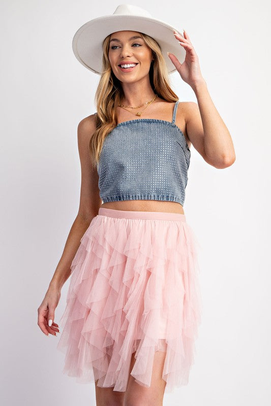 Pretty in Pink Tulle Mini Skirt