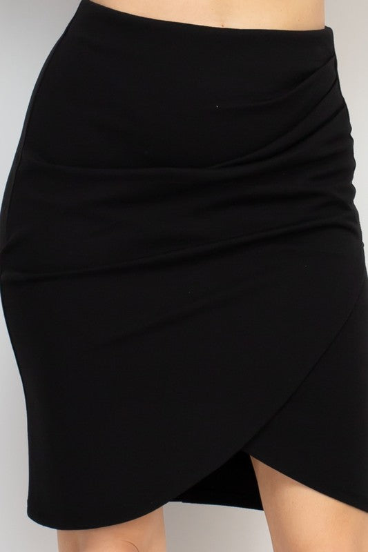 Identity Biz Wrap Skirt