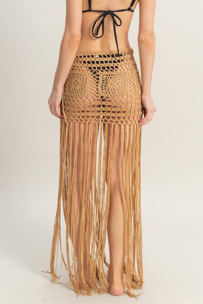 Summery Crochet Coverup Skirt