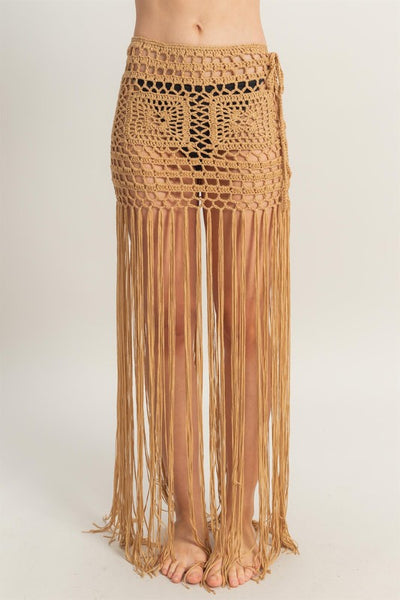 Summery Crochet Coverup Skirt