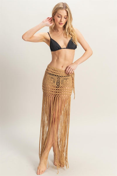 Summery Crochet Coverup Skirt