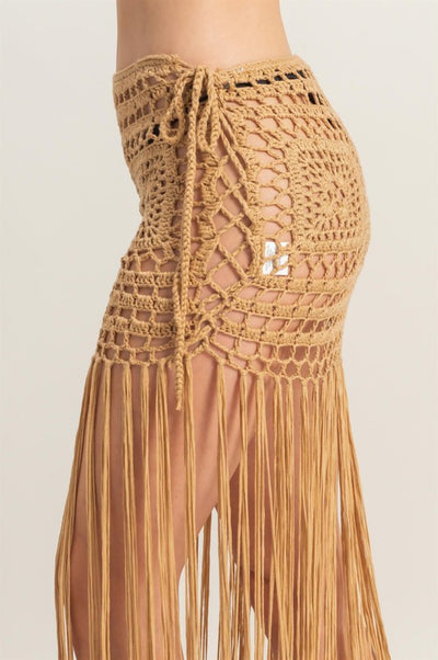 Summery Crochet Coverup Skirt