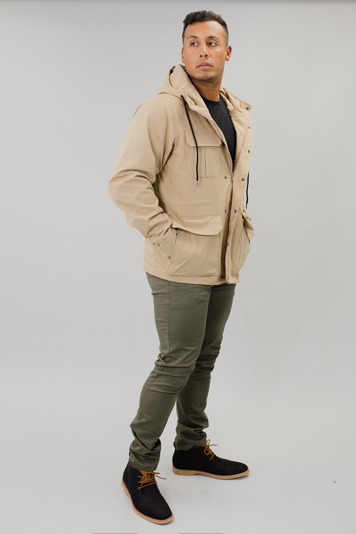 Neko Utility Jacket in Tan