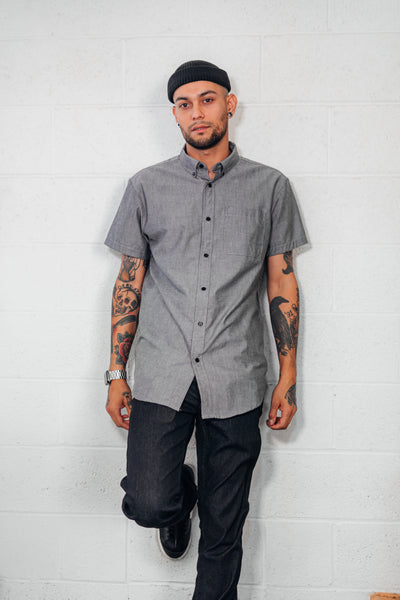 Derek Charcoal Short Sleeve