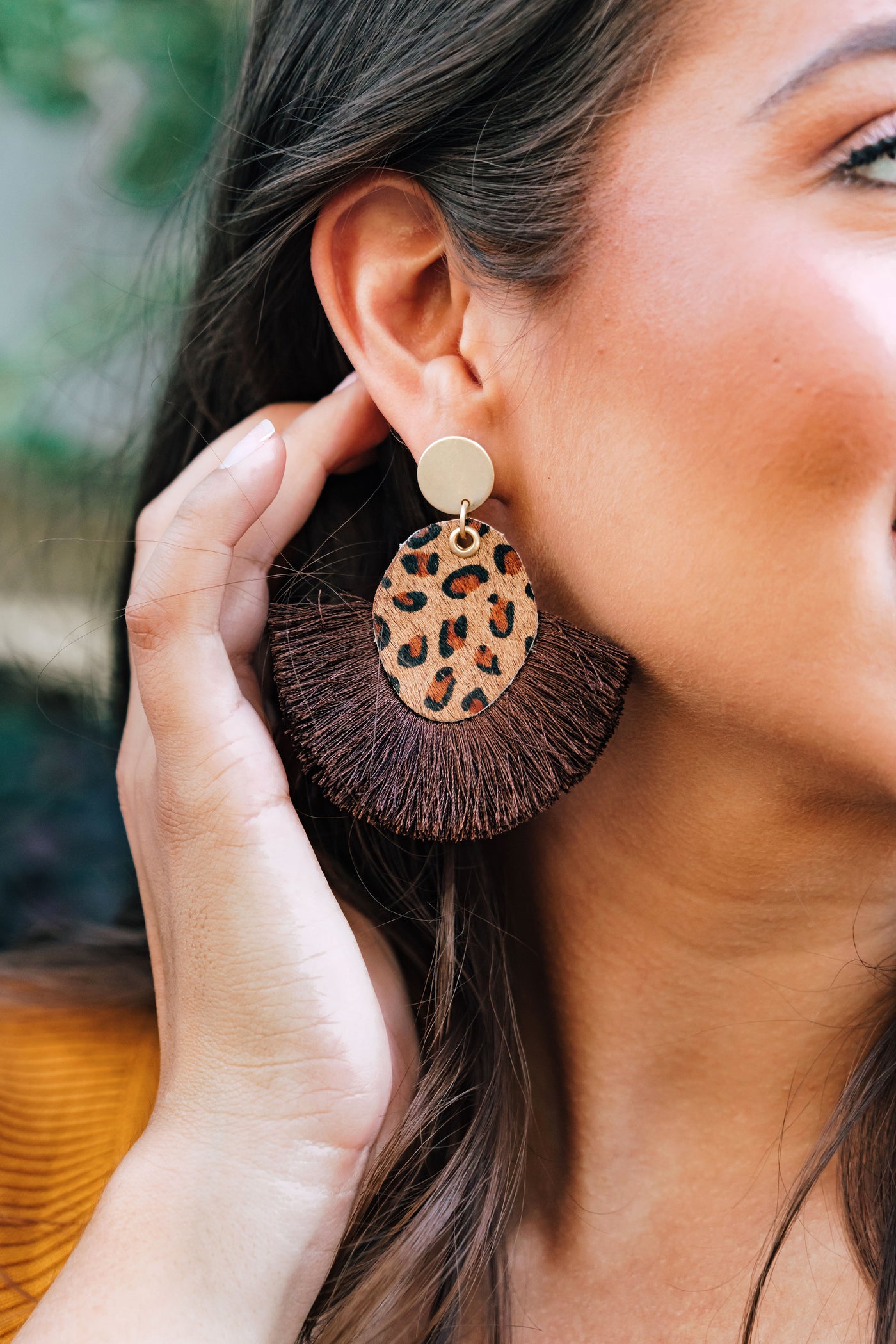 Leopard Duster Earrings-LAST ONE!