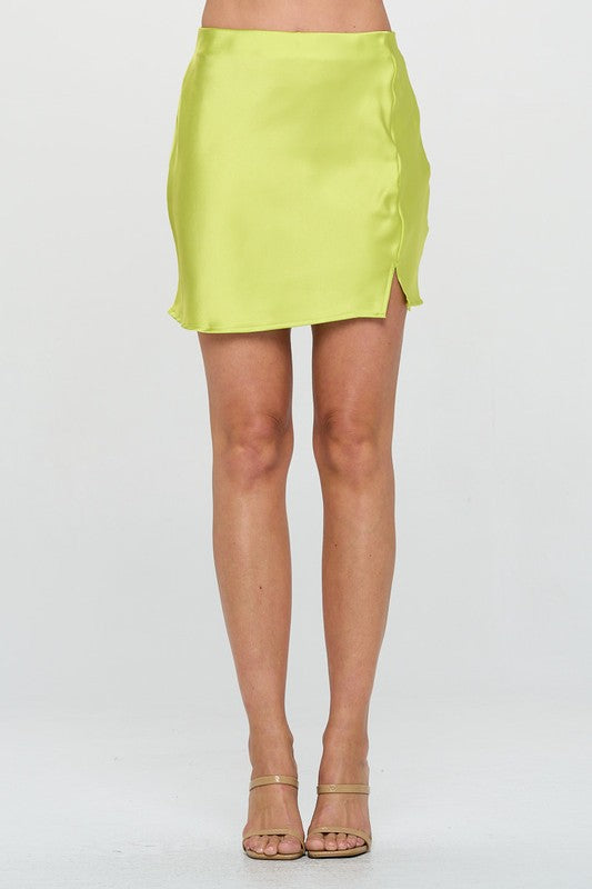 Boardwalk Nights Skirt in Neon Green