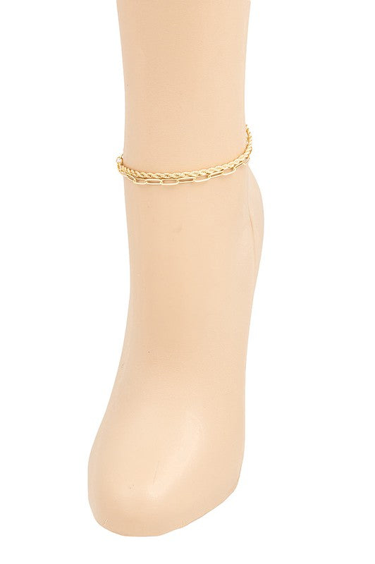 Rope and Chain Anklet