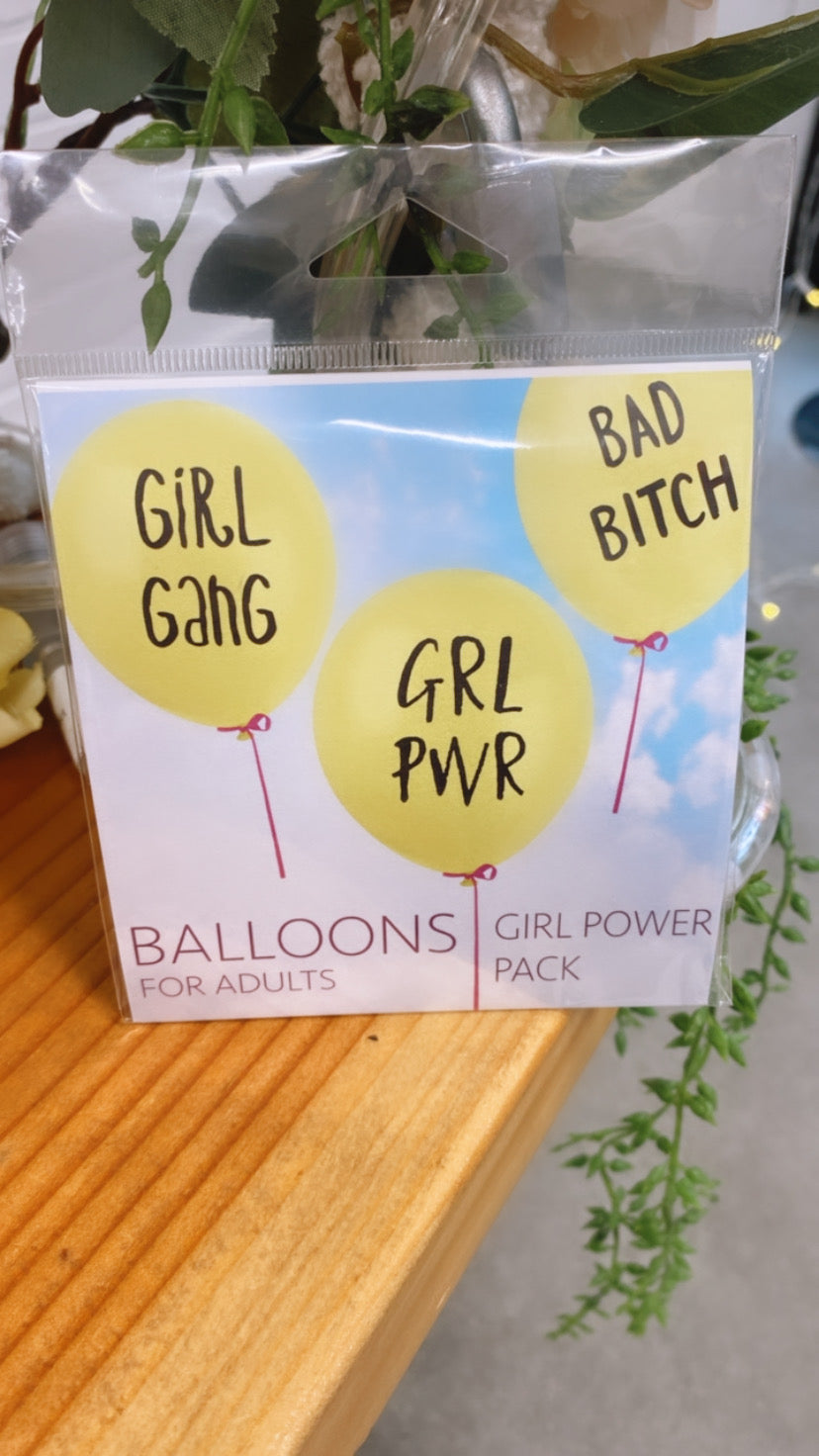 Girl Power Balloon Pack (Pack Of 3)