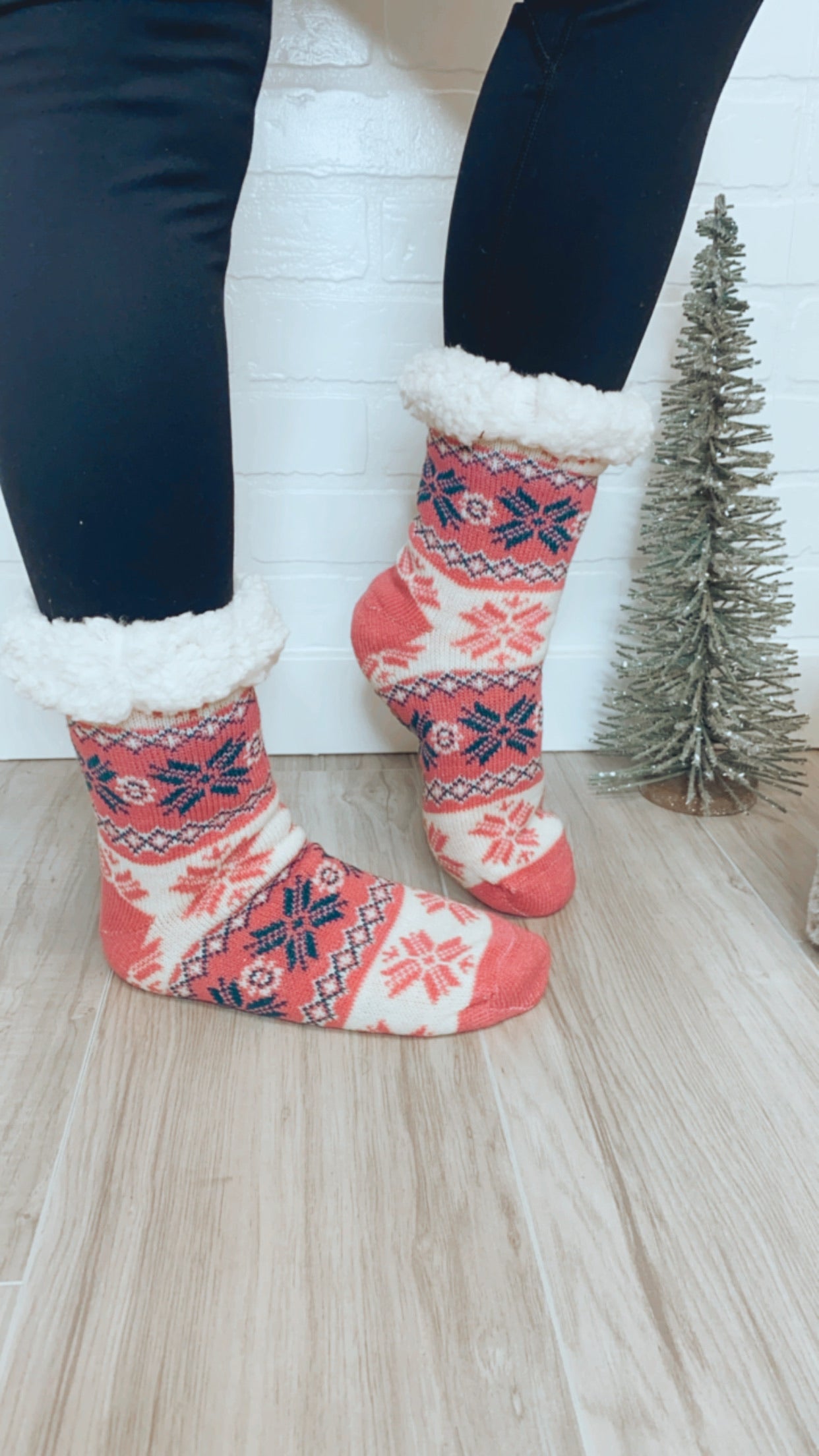 Snowflake Sherpa Socks