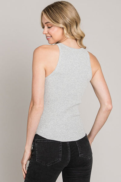 Monaco Knit Tank- LAST ONE IN GREY LEFT-S/M