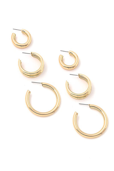 Tubular Fashion Hoop Earrings